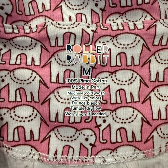 Roller Rabbit Pink Elephant Pajama Set - Picture 3 of 4